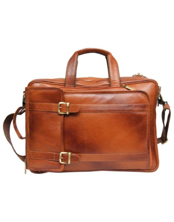 Business Men Genuine Leather Brown Backpack BP11