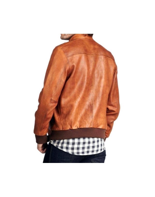 HugMe.fashion Genuine Leather Jacket Motorcycle Jacket For Men JK120