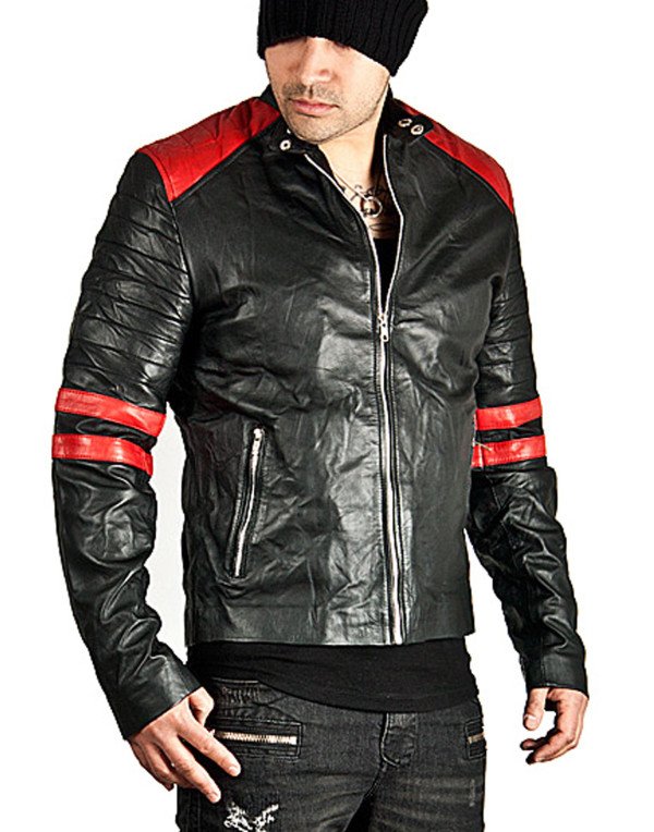 HugMe.fashion New Stylish Genuine Leather Jacket Color Sport Bike Bomber JK164