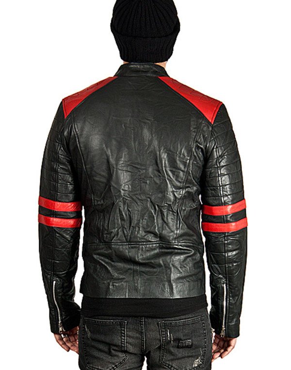 HugMe.fashion New Stylish Genuine Leather Jacket Color Sport Bike Bomber JK164