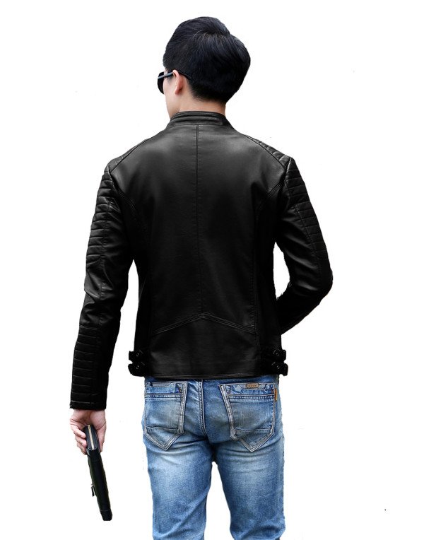 HugMe.fashion Genuine Leather Black color Jacket Biker Jacket JK182