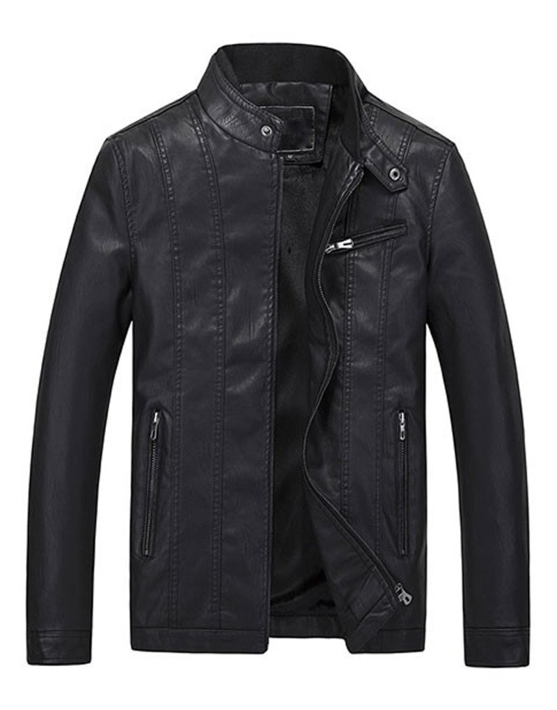 Slim-Fit-Leather-Jacket-With-Bow-Stud-Collar