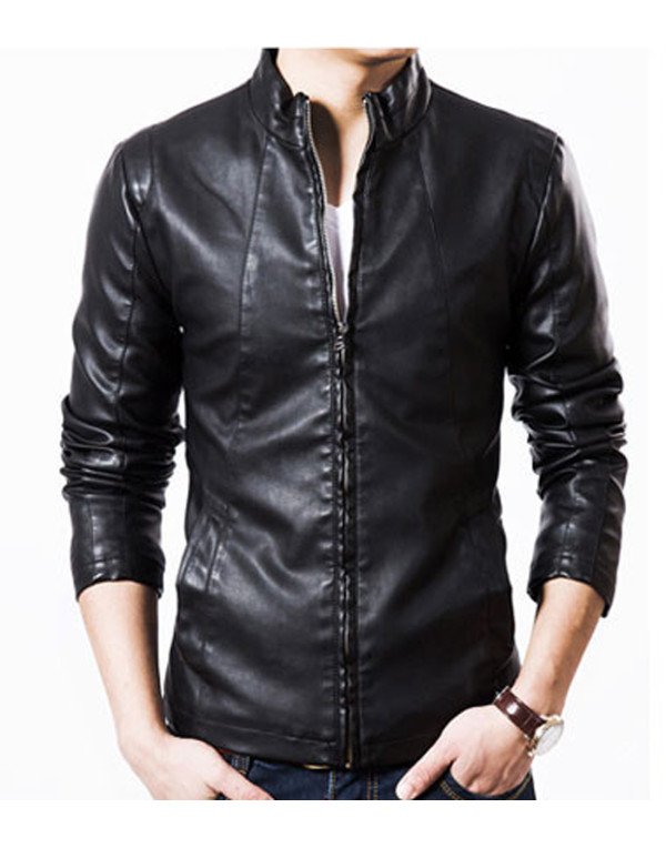 HugMe.fashion Genuine Sheep Leather Jacket Black JK192