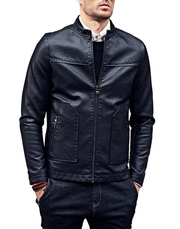 HugMe.fashion Slim Fit Leather Jacket for Men JK19...
