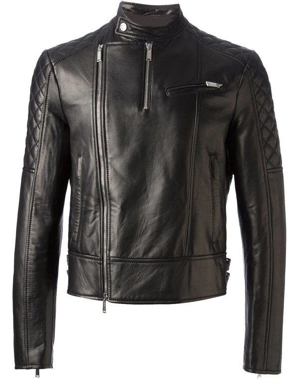HugMe.fashion Leather Jacket Motorcycle Men JK22 Quilted Jacket 