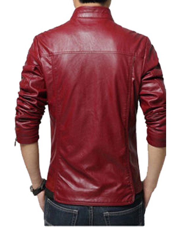 HugMe.fashion Genuine  Leather  Jacket Motorcycle Men's Jacket  Style JK54