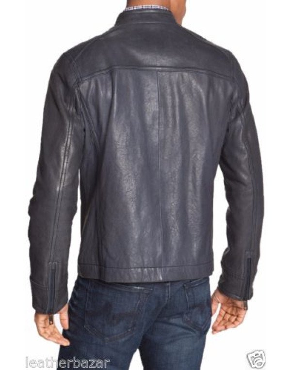 Leather Jacket Men's LATEST Fashion Biker Slim Fit Motorcycle Jacket Blazer JK56