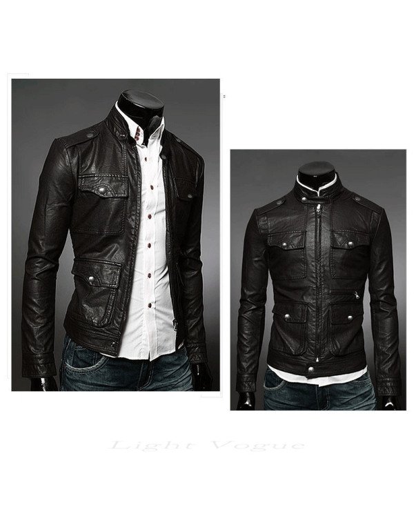 HugMe.fashion New Men Casual leather Jacket style JK83