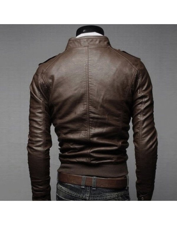 HugMe.fashion New Men Casual leather Jacket style JK83