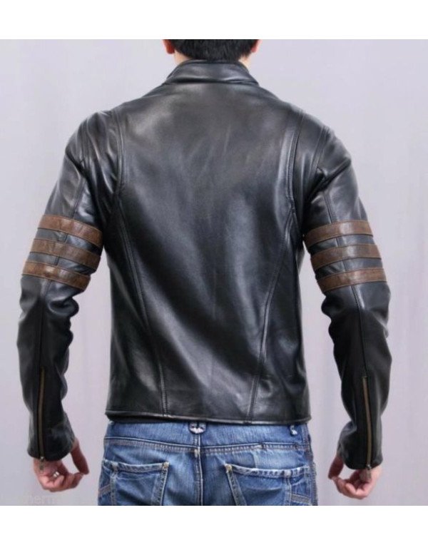 HugMe.fashion Genuine Leather Jacket Wolverine Style JK87  