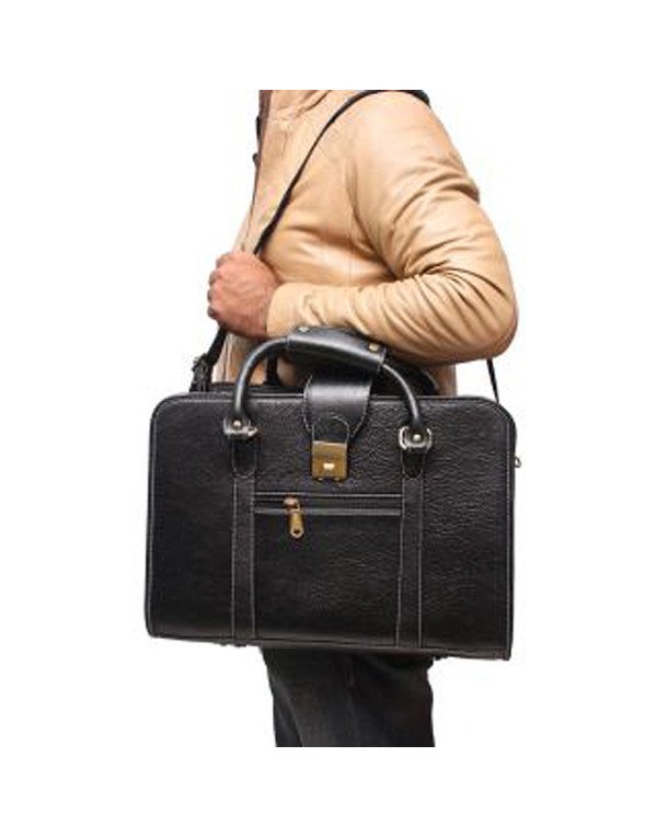 Vintage Office Laptop Messenger Shoulder Genuine Leather Men File Executive Bags Bag Man Women Woman Briefcase Handbag Pure Formal Casual Brown Black Large Mens Purse%20(7)