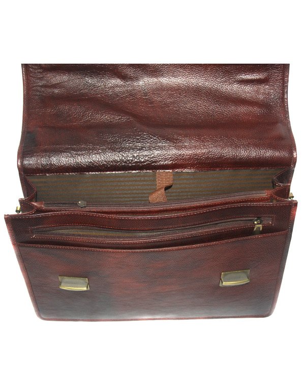 Genuine Leather Brown Messenger Shoulder Bag LB19