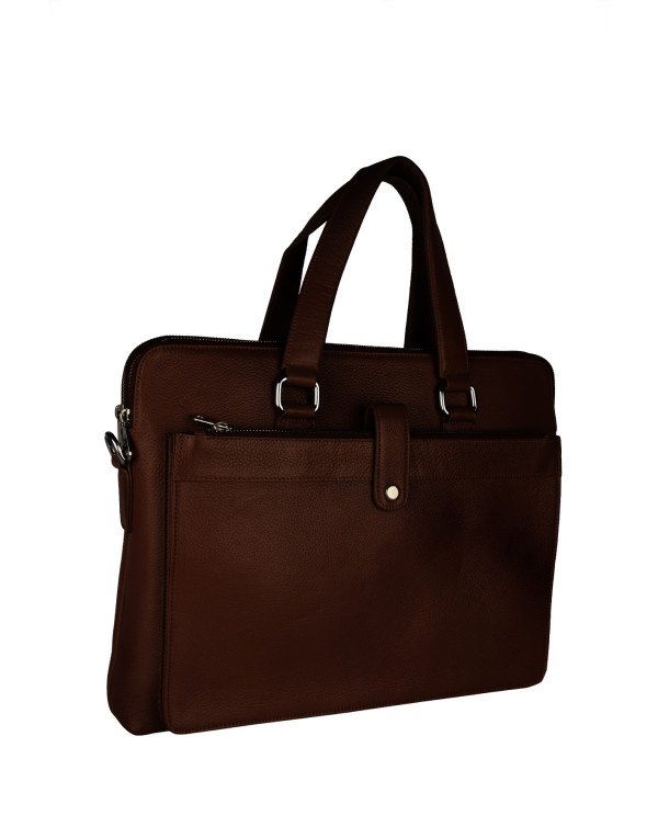 HugMe.fashion NDM Leather Laptop Bag in Brown, Black Color For Men and Women LB59