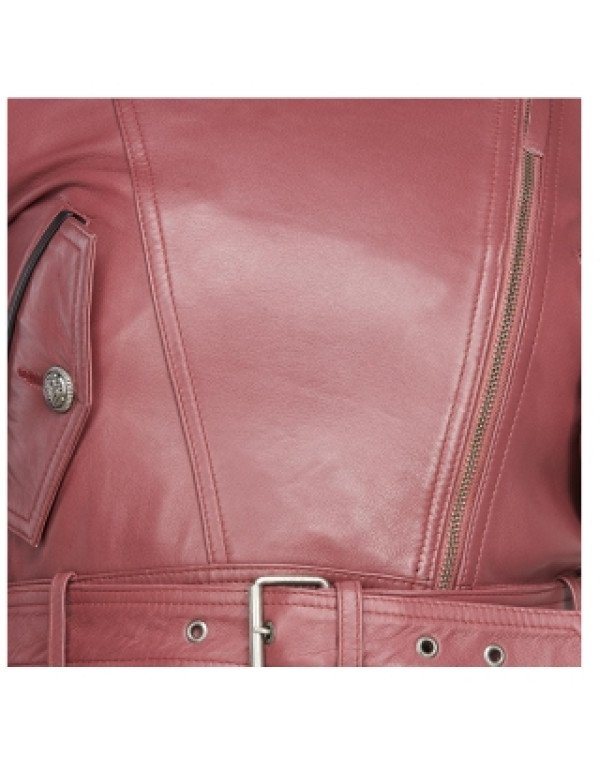 HugMe.fashion Women Short Bottom Genuine Leather Jacket LJK13