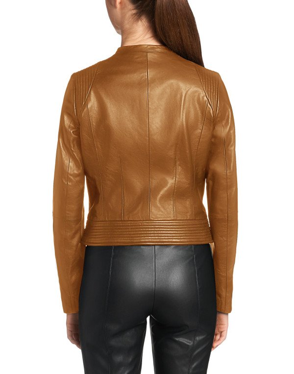 HugMe.fashion New Genuine Leather Women Jacket In Formal Style LJK32