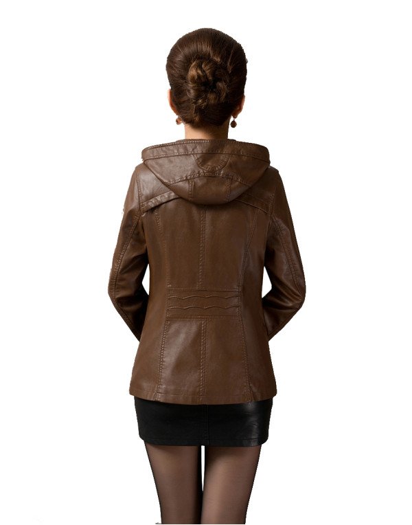 HugMe.fashion Ladies Short Leather Jacket Slim Fit New Leather Jacket LJK35