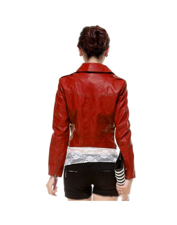 HugMe.fashion Genuine Leather Ladies Biker Jacket LJK39