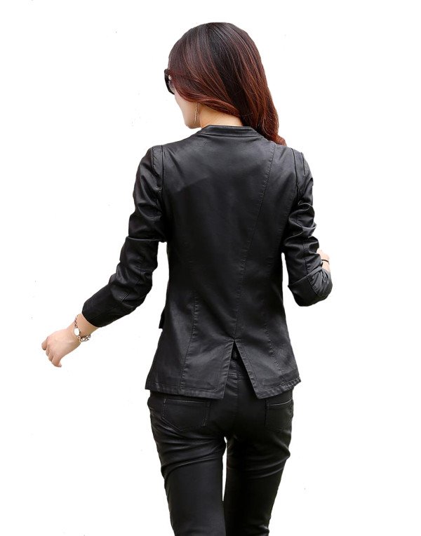 HugMe.fashion Genuine Leather Long Ladies Coat LJK40