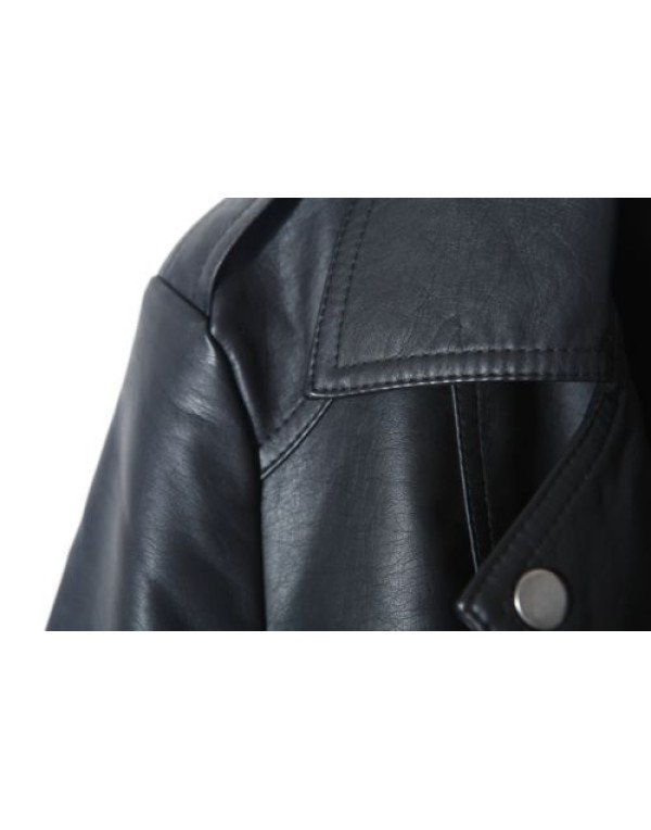 Genuine Leather Short Ladies Leather Jacket in Black LJK46