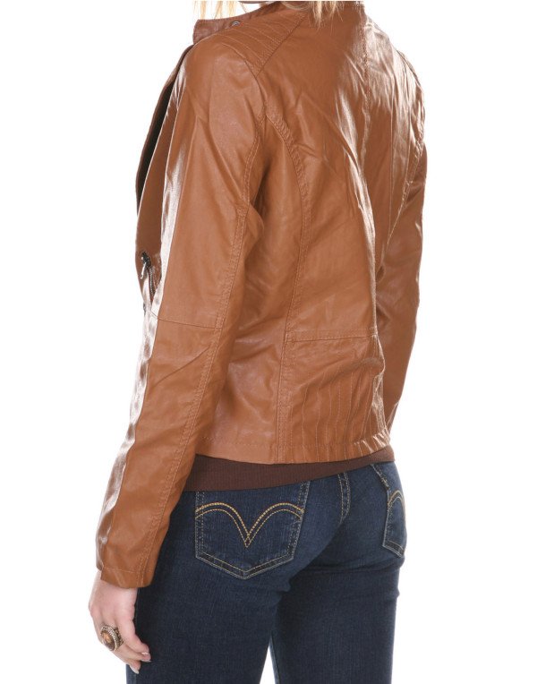 HugMe.fashion Short Men's Leather jacket For Women LJK48