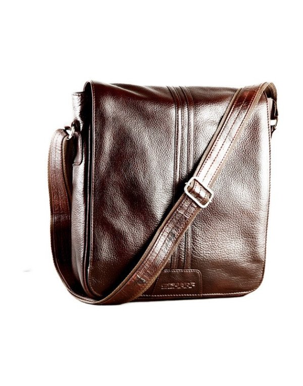 High Fashion Genuine Full Flap 13" Brown 