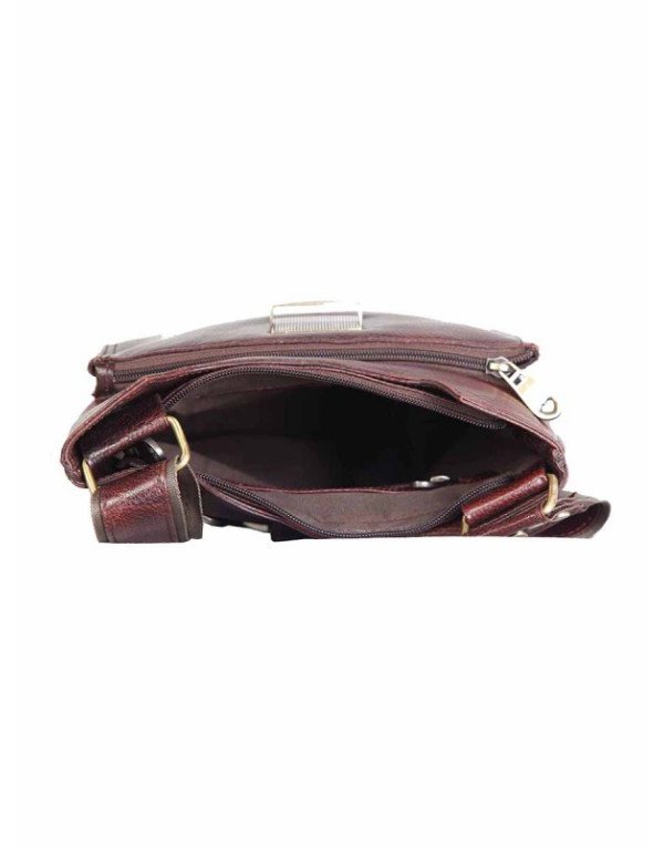 Genuine Leather Brown Designer Cross Body Reporter Bag SL02