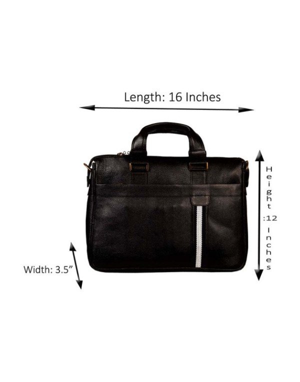 Leather Designer Executive 17" Laptop Carry case LB27