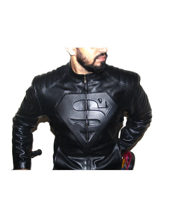 HugMe.fashion Real Genuine Leather Superman Leathe...