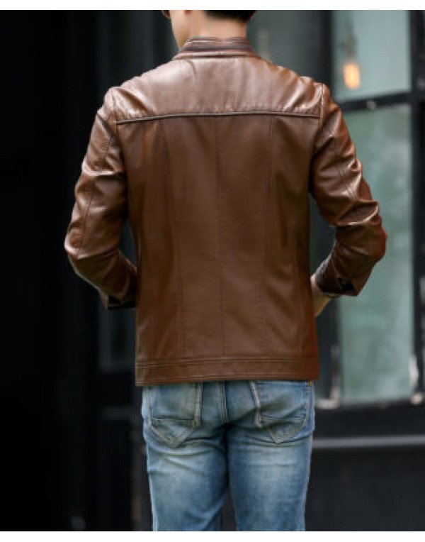  HugMe.fashion Biker Custom Designer Motorcycle Genuine Leather Jacket for Men JK93