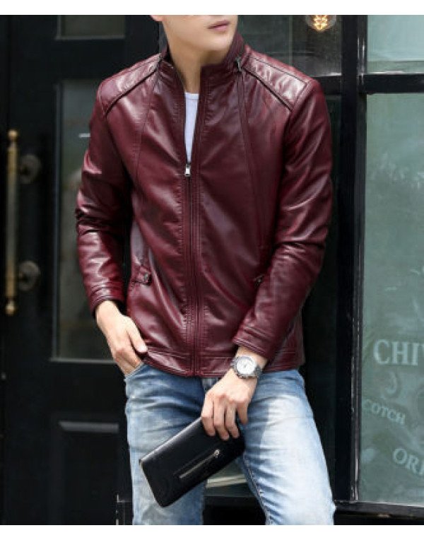  HugMe.fashion Biker Custom Designer Motorcycle Genuine Leather Jacket for Men JK93