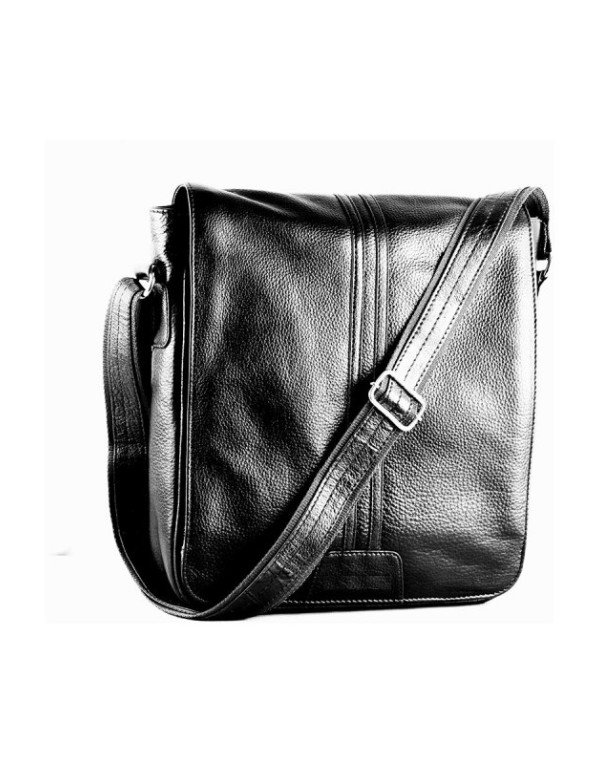 Full Flap Crossbody Leather Messenger Bag