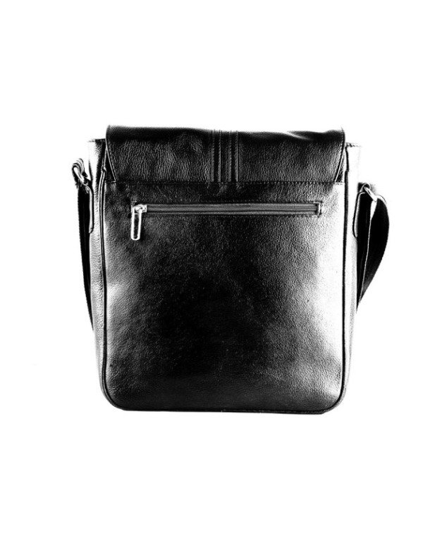 Full Flap Crossbody Leather Messenger Bag