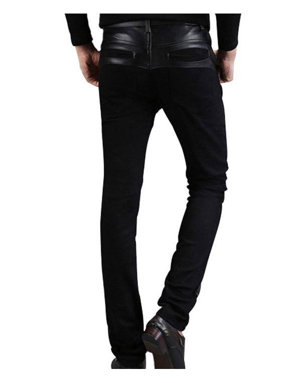 HugMe.fashion Genuine Sheep Leather Trouser In Black For Men PT10