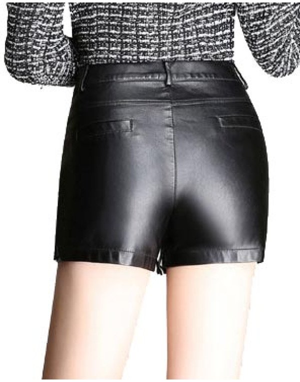 HugMe.fashion Hollywood Style Short For Women in Black Biker Jacket SH8