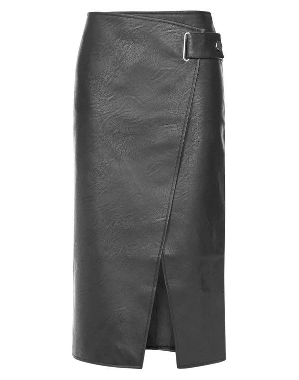 Genuine Sheep Leather tillney Long Skirt SK10 
