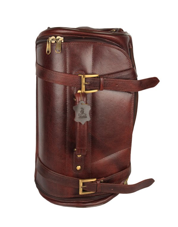 HugMe.fashion Genuine NDM Leather Bag Travelling Luggage Bag For Men and Women in Brown Color TB17