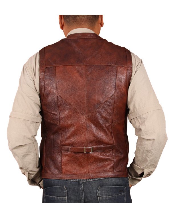 Hollywood Style Waistcoat For Men Casual Jacket in Brown Color WC15