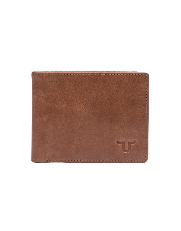 HugMe.Fashion Genuine Leather Wallet In Tan Color WL77