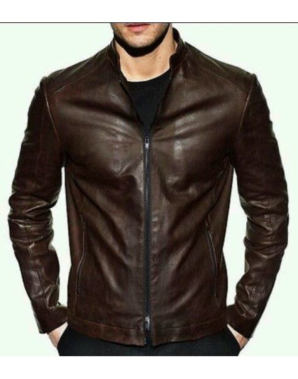 HugMe.fashion Pure Leather Jacket formal cum casua...